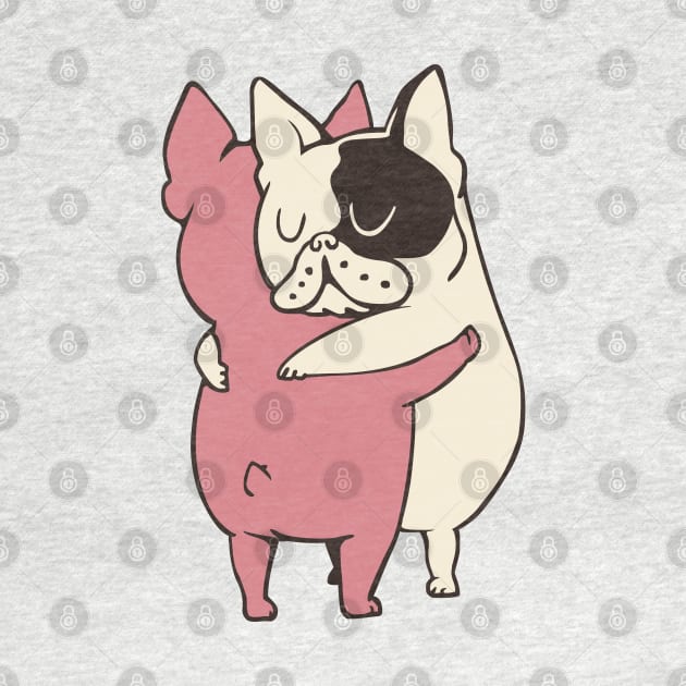 French Bulldog Hugs by huebucket